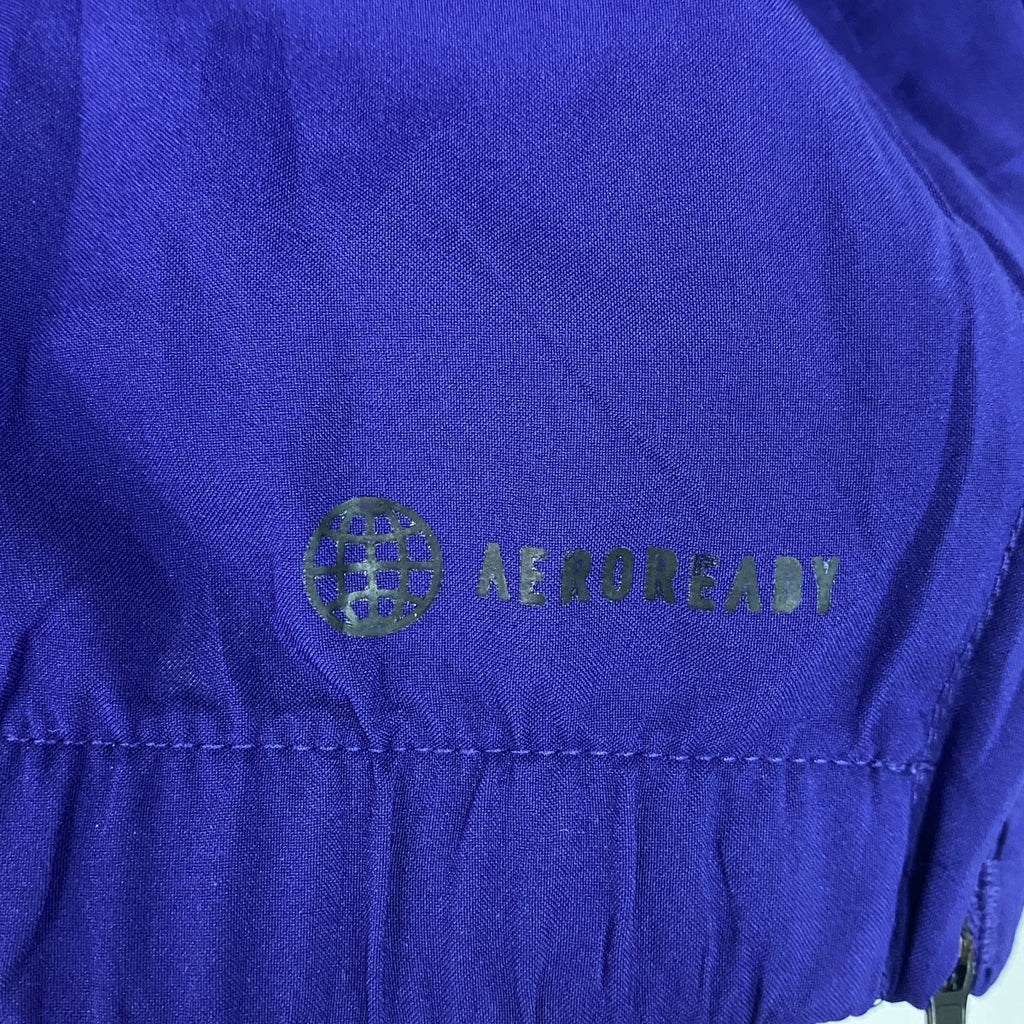 adidas　アディダス　ハーフジップナイロンジャケット　紫　パープル　Sサイズ　古着