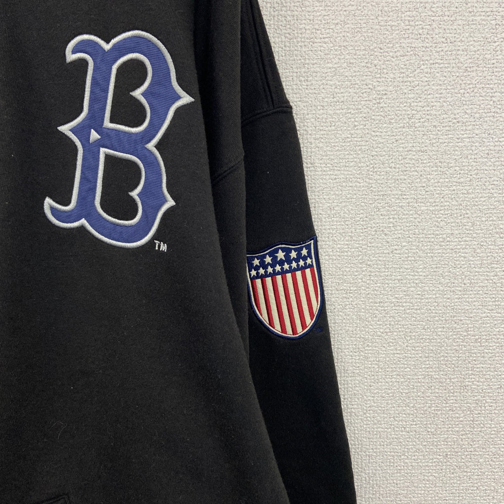 COOPERSTOWN　クーパーズタウン　ボストンレッドソックス　フルジップスウェットジャケット　黒　ブラック　XLサイズ　古着