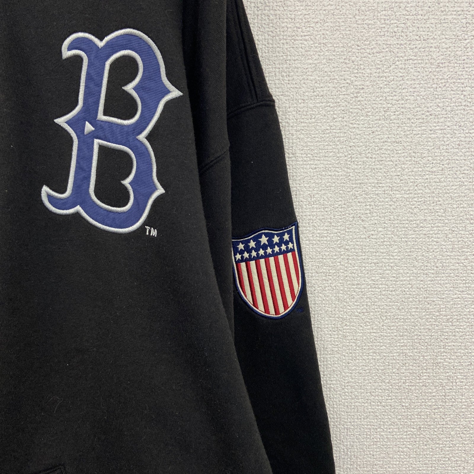 COOPERSTOWN　クーパーズタウン　ボストンレッドソックス　フルジップスウェットジャケット　黒　ブラック　XLサイズ　古着