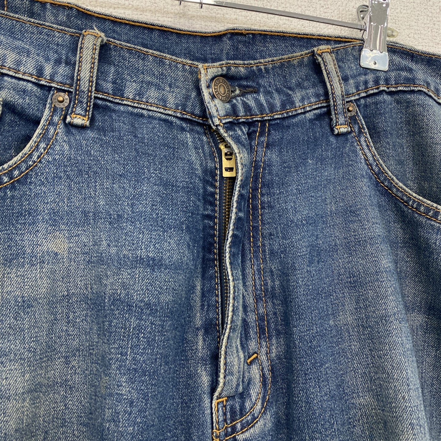Levi’s　リーバイス　505　デニムパンツ/ダメージジーンズ　縦落ち　ジップフライ　インディゴ　W38サイズ