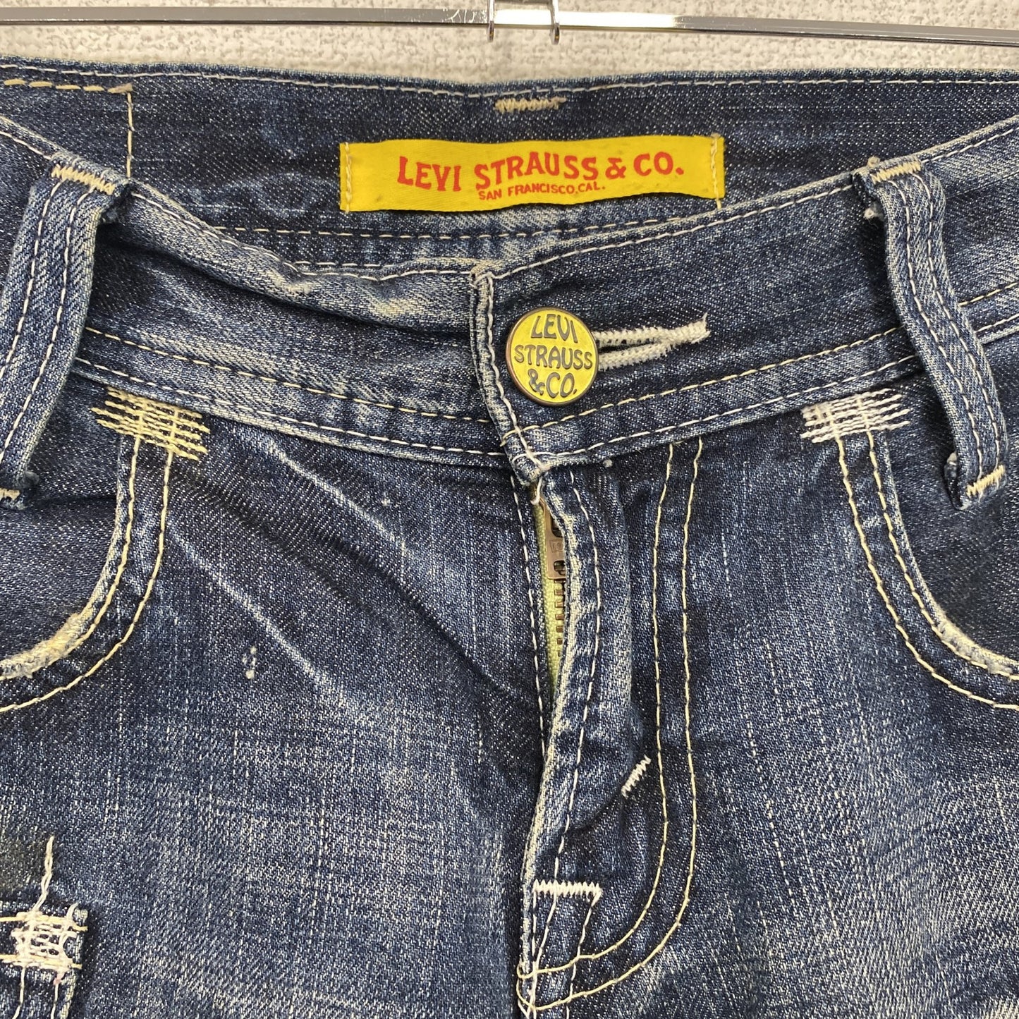 Levi Strauss & Co.　リーバイス　デニムパンツ/ジーンズ　縦落ち　鬼ヒゲ　インディゴ　28サイズ