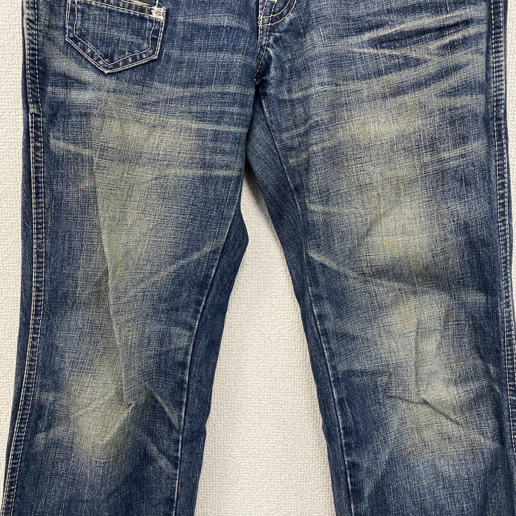 Levi Strauss & Co.　リーバイス　デニムパンツ/ジーンズ　縦落ち　鬼ヒゲ　インディゴ　28サイズ　古着