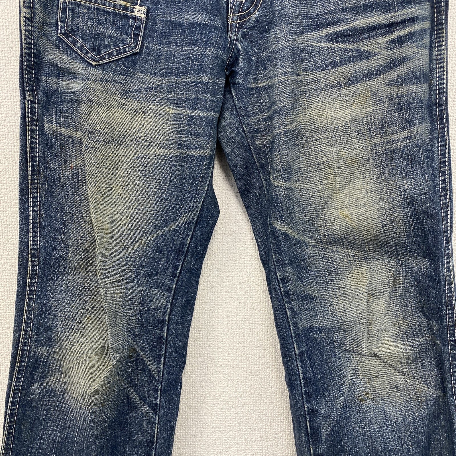 Levi Strauss & Co.　リーバイス　デニムパンツ/ジーンズ　縦落ち　鬼ヒゲ　インディゴ　28サイズ　古着