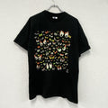 90s　Stanley　Desantis　スタンリー・デサンティス　USA製　eye　目玉　半袖Tシャツ　シングルステッチ　ヴィンテージ　黒　ブラック　古着