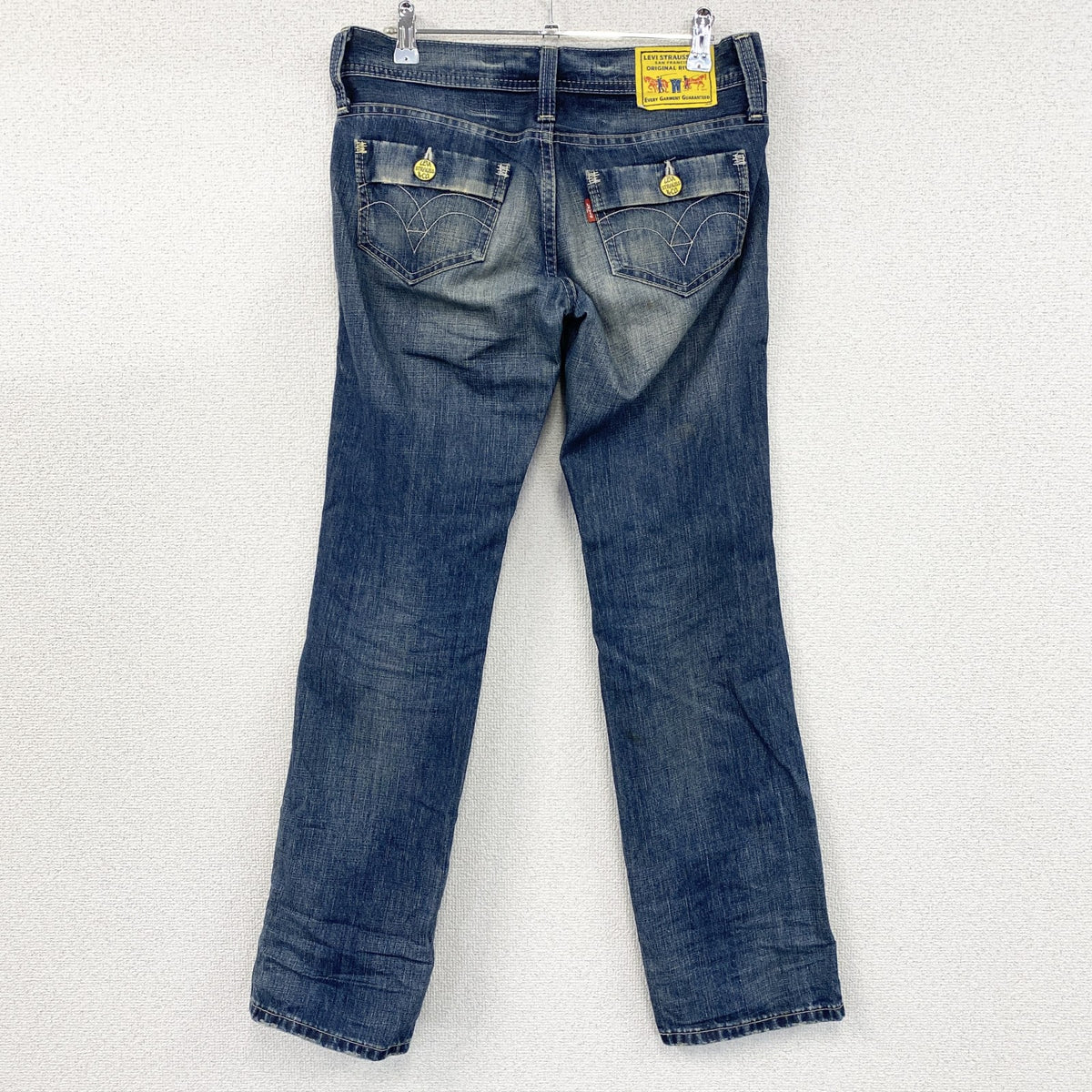 Levi Strauss & Co.　リーバイス　デニムパンツ/ジーンズ　縦落ち　鬼ヒゲ　インディゴ　28サイズ　古着
