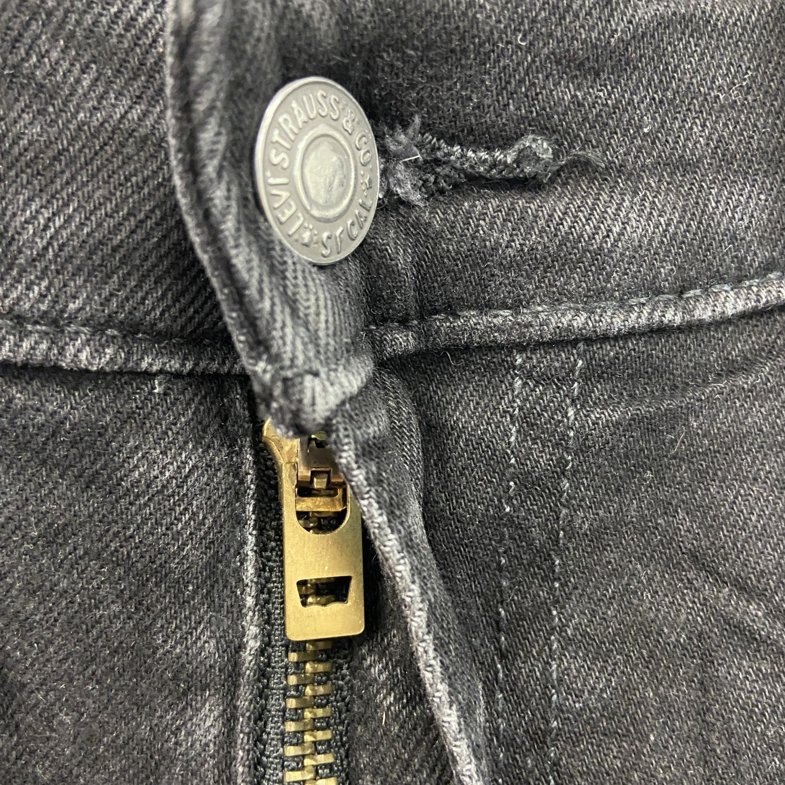 Levi’s　リーバイス　541　ブラックデニムパンツ/ジーンズ　ジップフライ　黒　ブラック　W30サイズ　古着