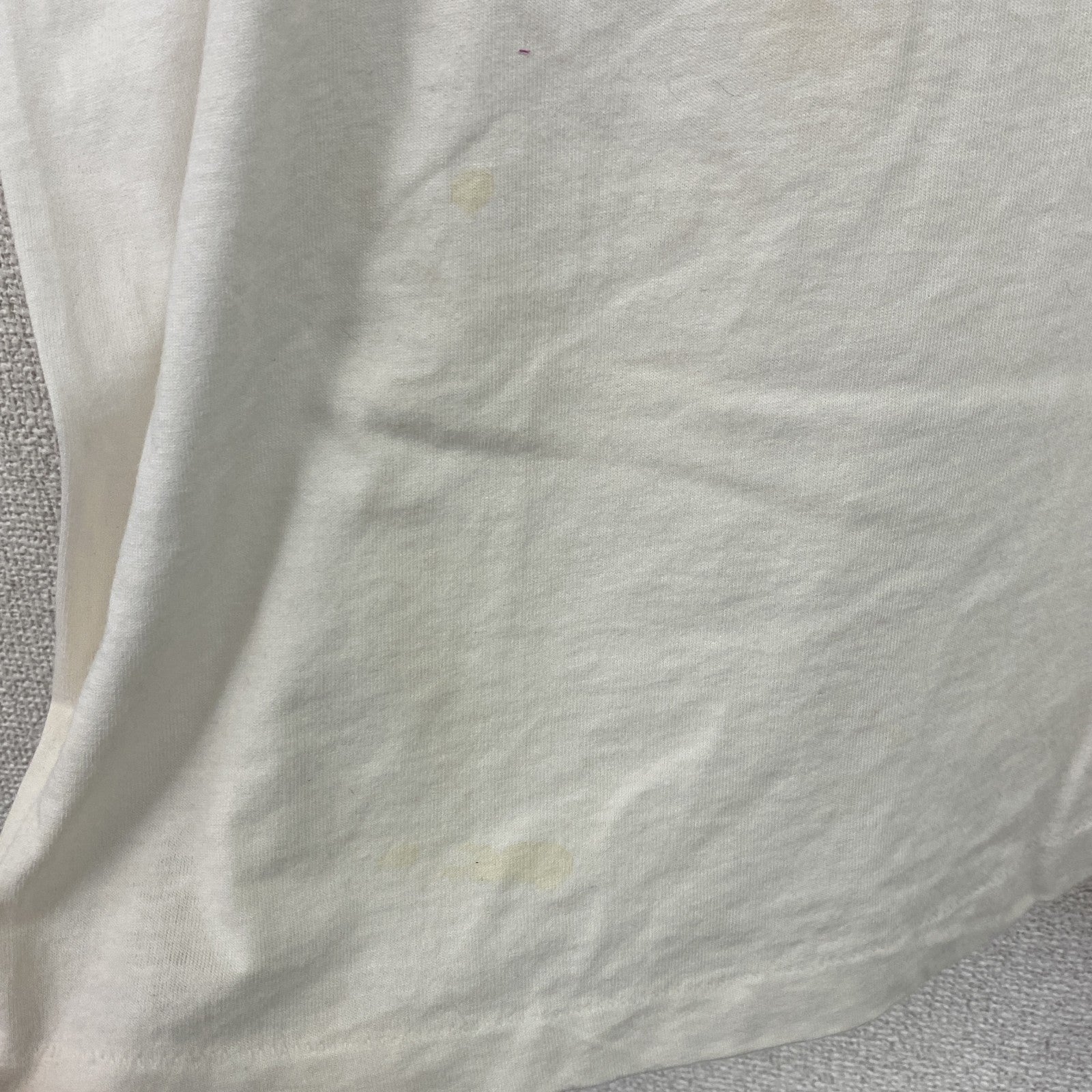 90s　FRUIT OF THE LOOM　フルーツオブザルーム　半袖プリントTシャツ　白　ホワイト　XLサイズ　　ヴィンテージ　古着