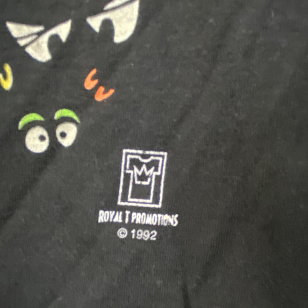 90s　Stanley　Desantis　スタンリー・デサンティス　USA製　eye　目玉　半袖Tシャツ　シングルステッチ　ヴィンテージ　黒　ブラック　古着