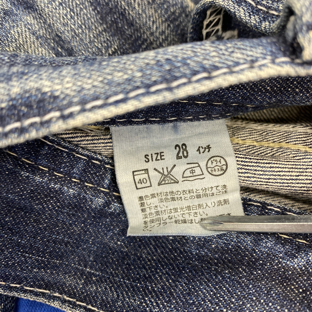 Levi Strauss & Co.　リーバイス　デニムパンツ/ジーンズ　縦落ち　鬼ヒゲ　インディゴ　28サイズ　古着