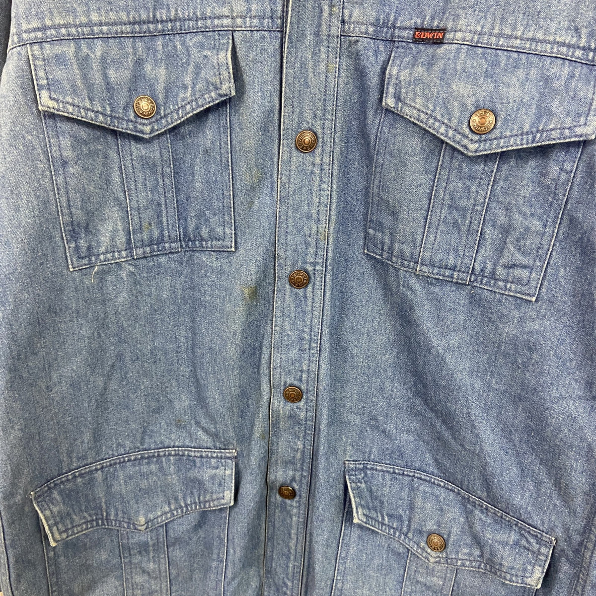 EDWIN　エドウィン　RICHI MAN リッチマン　長袖デニムシャツ/デニムジャケット　インディゴ　3Lサイズ　古着
