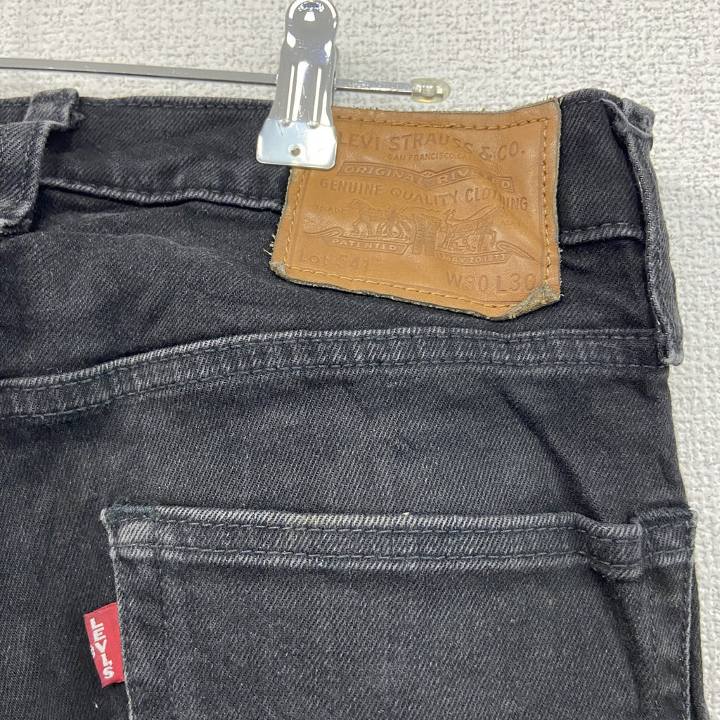 Levi’s　リーバイス　541　ブラックデニムパンツ/ジーンズ　ジップフライ　黒　ブラック　W30サイズ　古着