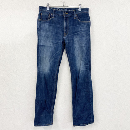 Eddie Bauer　エディーバウアー　デニムパンツ/ジーンズ　縦落ち　ジップフライ　インディゴ　W33サイズ