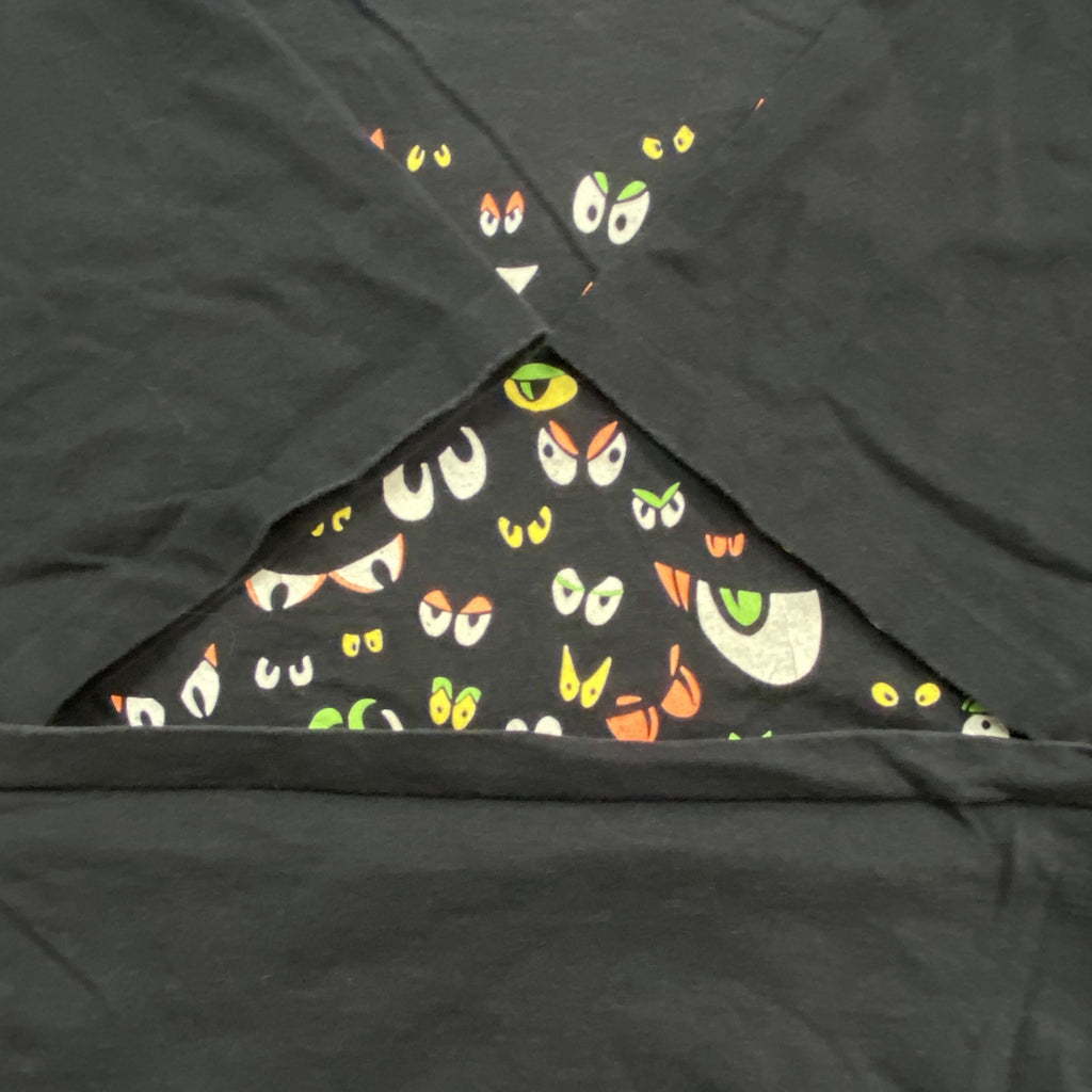 90s　Stanley　Desantis　スタンリー・デサンティス　USA製　eye　目玉　半袖Tシャツ　シングルステッチ　ヴィンテージ　黒　ブラック　古着