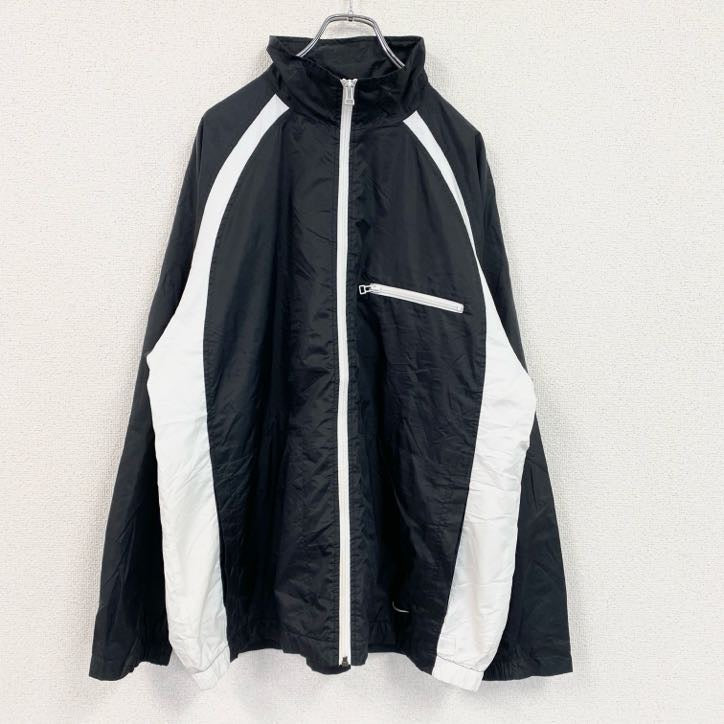 90s　NIKE　ナイキ　ナイロンジャケット　ヴィンテージ　黒　ブラック　Lサイズ