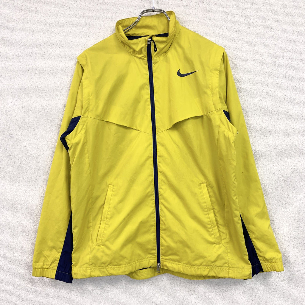NIKE　ナイキ　ウインドブレーカー　2way　黄色　イエロー　XLサイズ　古着