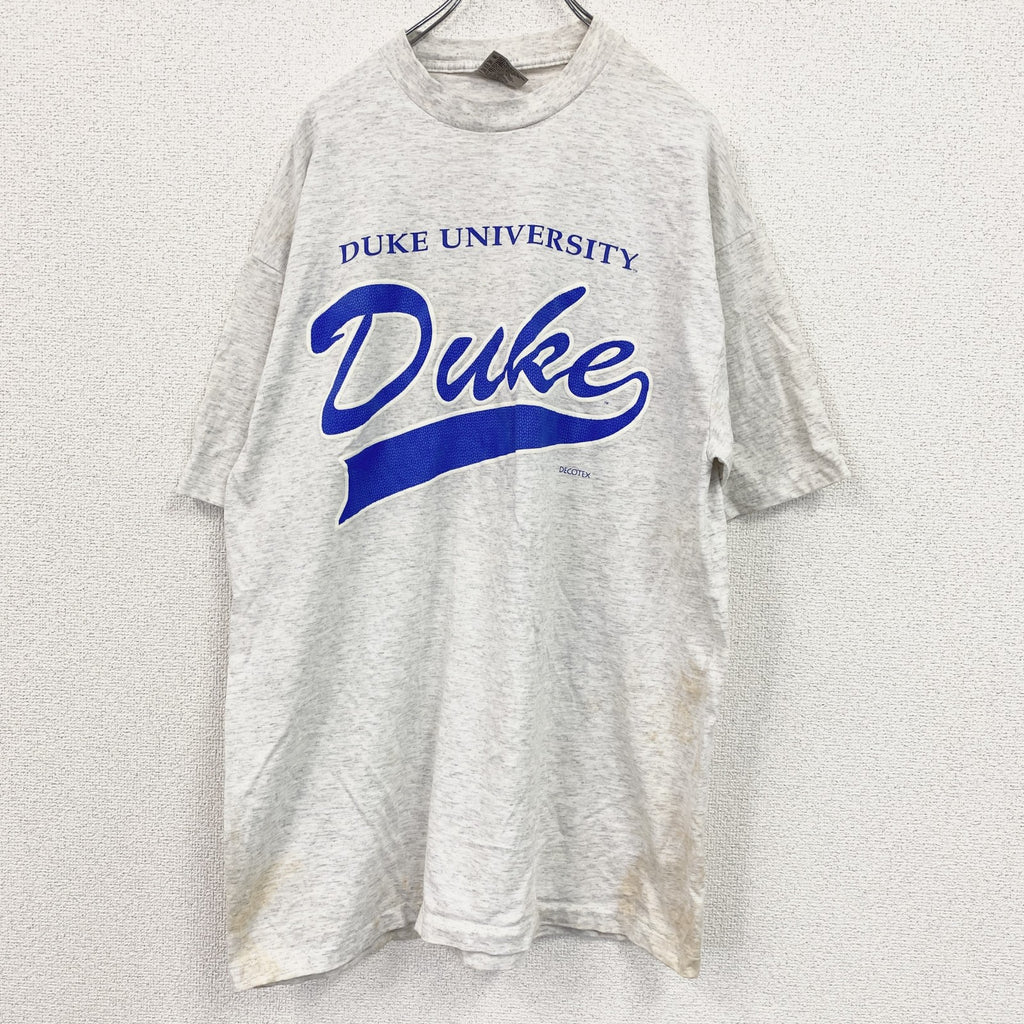 90s　ONEITA　オニータ　半袖プリントTシャツ　ヴィンテージ　シングルステッチ　グレー　灰色　XXLサイズ　古着