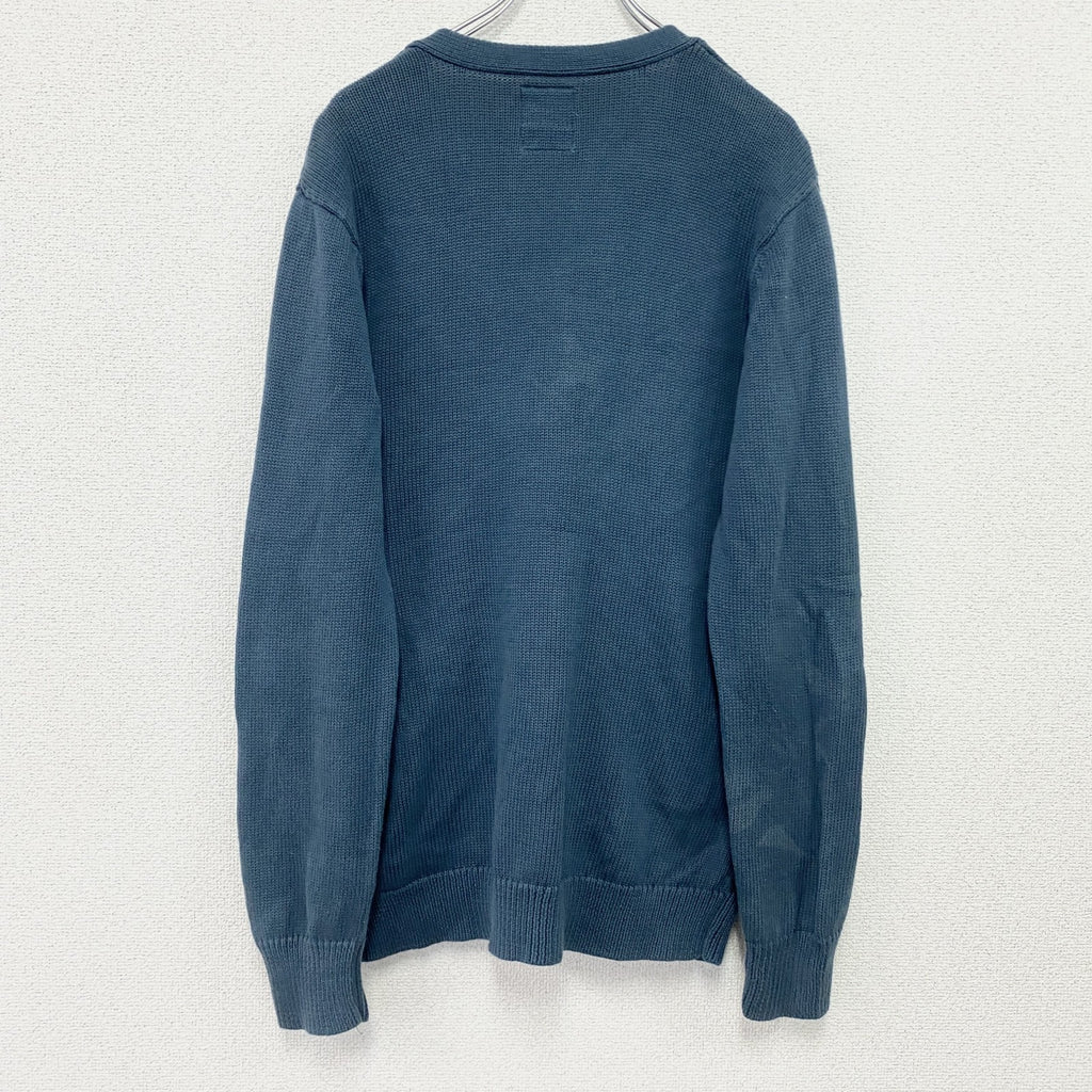 Levi's　リーバイス　コットンニットカーディガン　紺　ネイビー　Lサイズ　古着