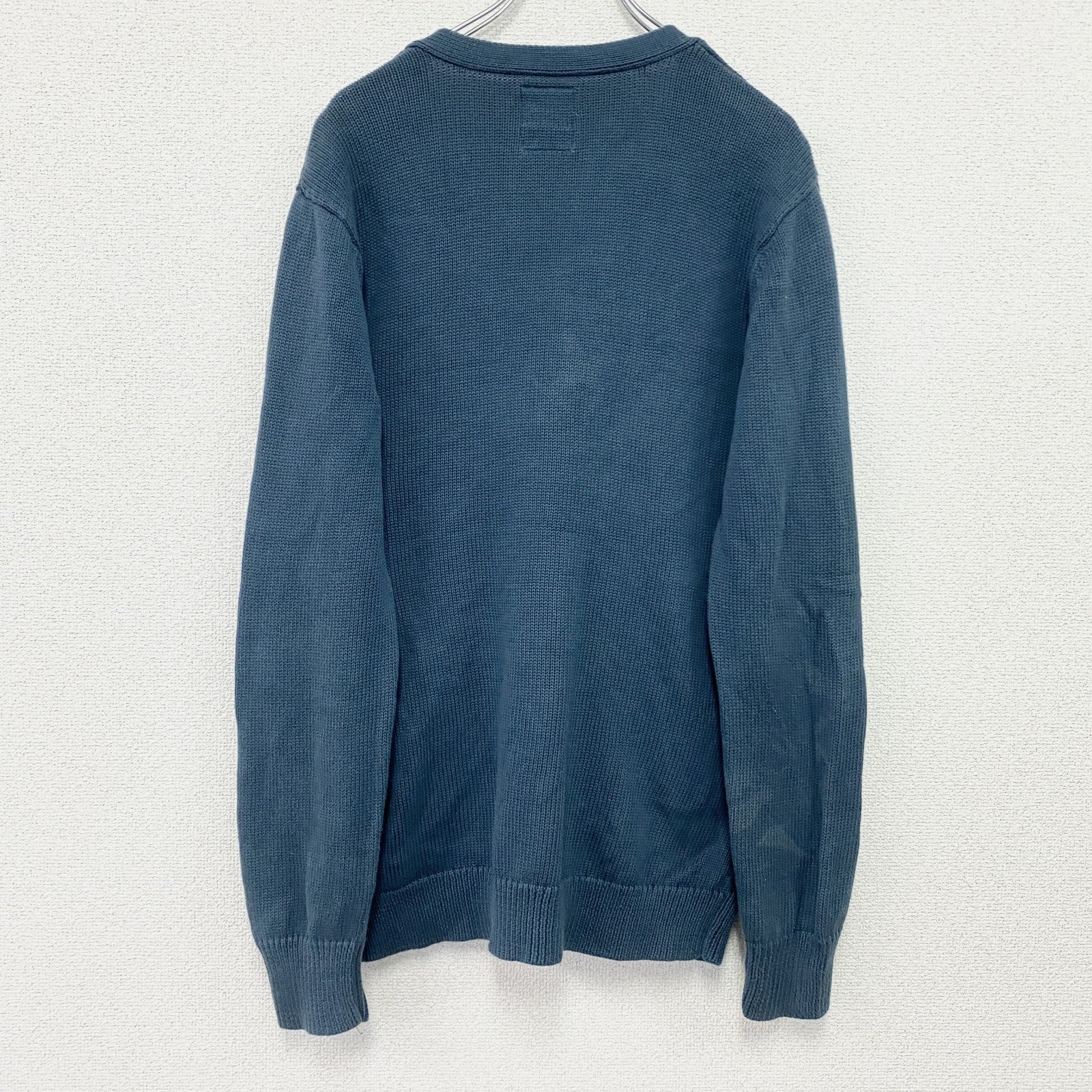 Levi's　リーバイス　コットンニットカーディガン　紺　ネイビー　Lサイズ　古着