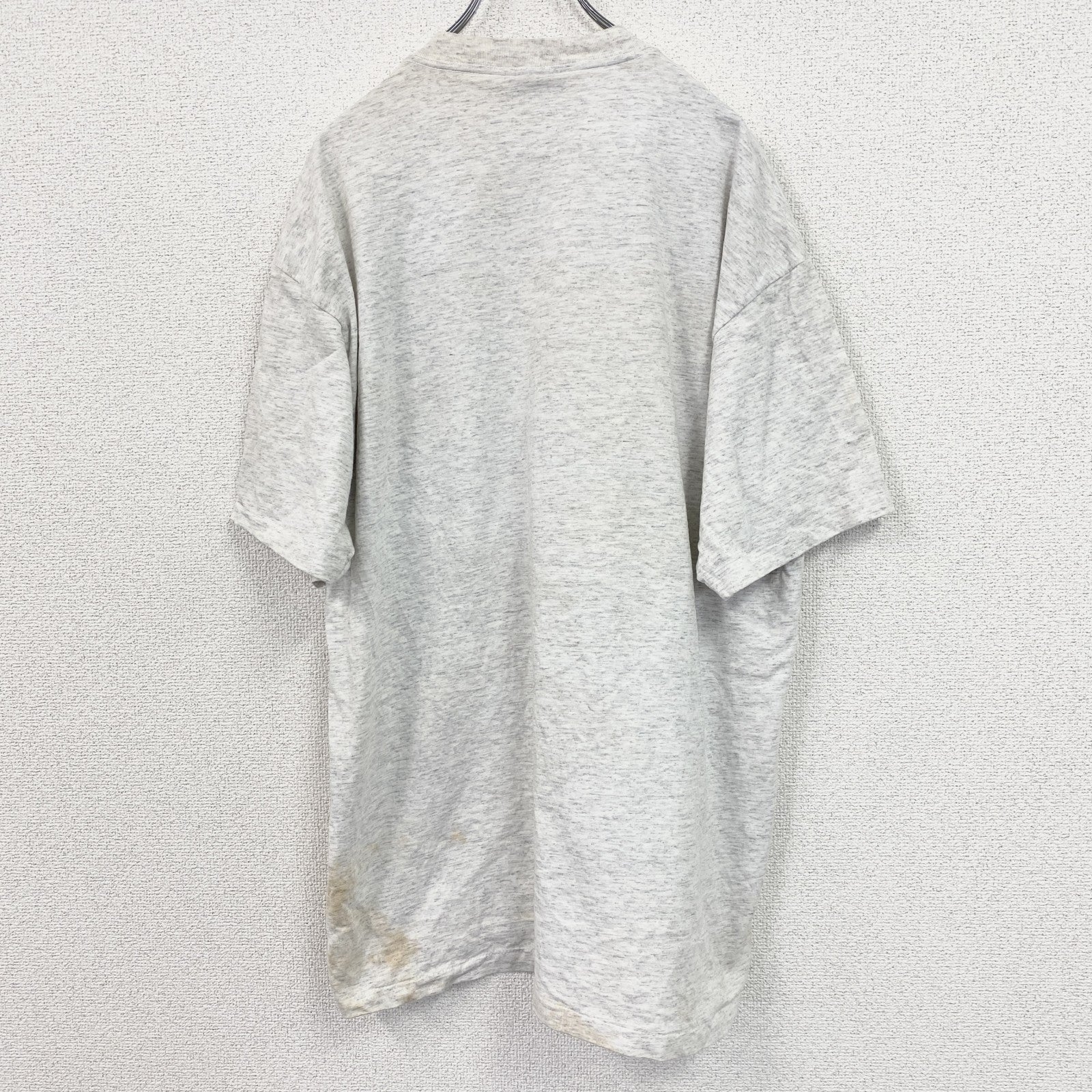 90s　ONEITA　オニータ　半袖プリントTシャツ　ヴィンテージ　シングルステッチ　グレー　灰色　XXLサイズ　古着