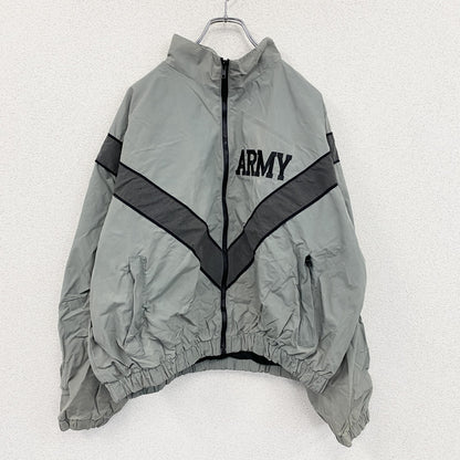 00s　米軍　U.S.ARMY　トレーニングジャケット　ナイロンジャケット　ヴィンテージ　灰色　グレー　Mサイズ