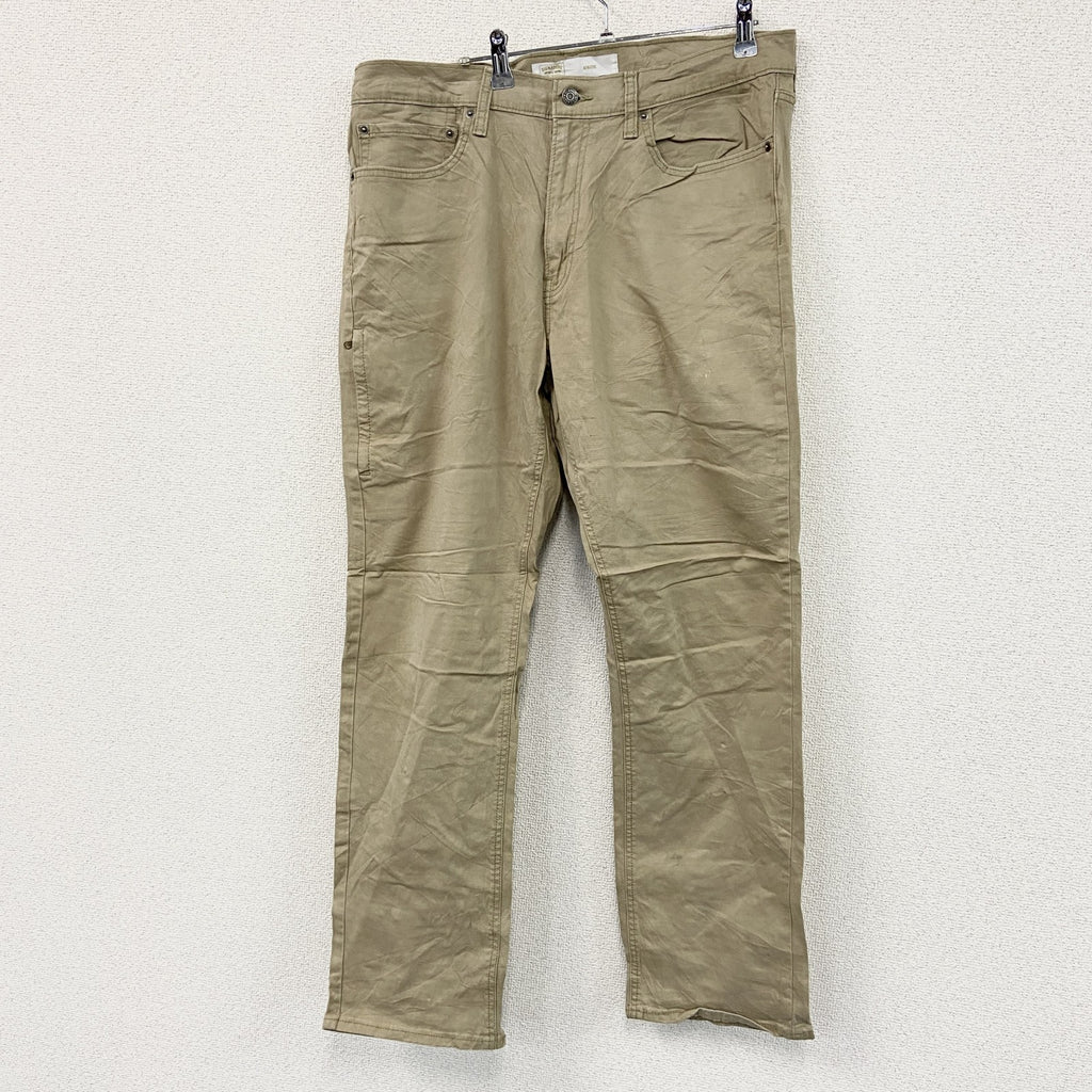 Levi’s　リーバイス　SIGNATURE　デニムパンツ/ジーンズ　ジップフライ　ベージュ メンズ コットン ポリウレタン 古着
