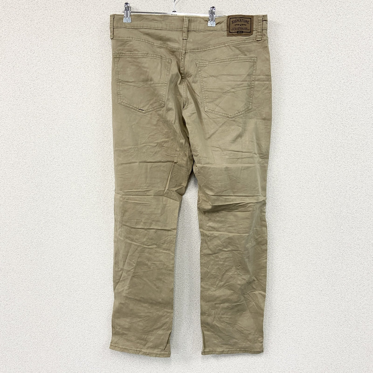 Levi’s　リーバイス　SIGNATURE　デニムパンツ/ジーンズ　ジップフライ　ベージュ メンズ コットン ポリウレタン 古着