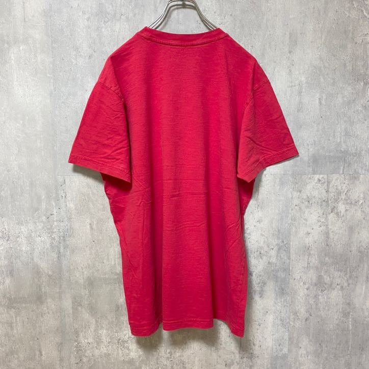 GEORGIA BULLDOGS 　アメフト　半袖オフィシャルプリントTシャツ　赤　レッド　スポーツ　レトロ　Lサイズ　古着