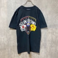 HYUNDAI ヒュンダイ　SUN BOWL 　アメフト　半袖オフィシャルプリントTシャツ　黒　ブラック　スポーツ　古着