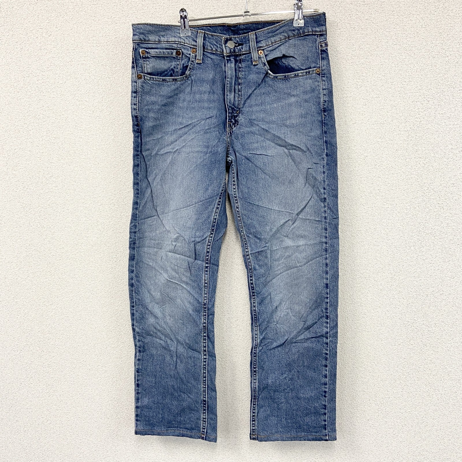 Levi’s　リーバイス　514　デニムパンツ/ジーンズ　ジップフライ　縦落ち　インディゴ　W32サイズ　古着