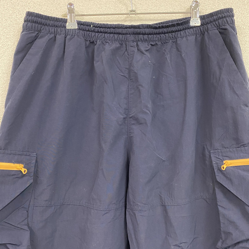adidas　アディダス　ナイロンパンツ　カーゴパンツ　紺　ネイビー　XLサイズ　古着
