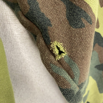 Champion　チャンピオン　リバースウィーブ　スウェットパーカー/フーディー　迷彩　カモフラ　カーキ　Lサイズ