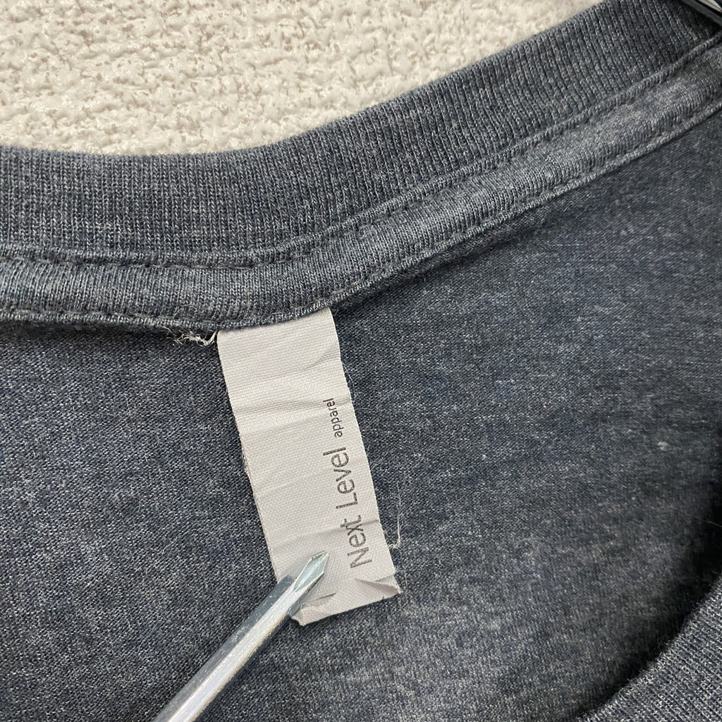 Next Level　半袖プリントTシャツ　両面プリント　黒　ブラック　2XLサイズ　古着