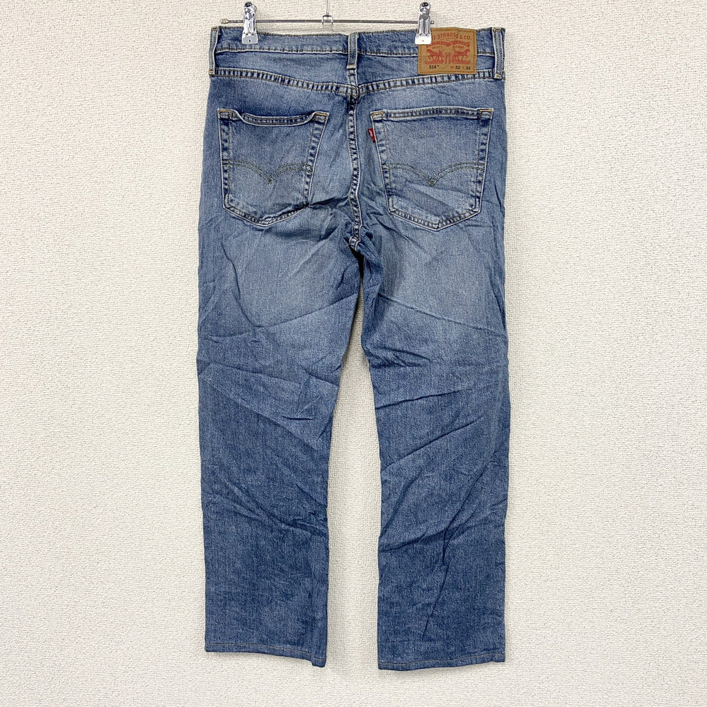 Levi’s　リーバイス　514　デニムパンツ/ジーンズ　ジップフライ　縦落ち　インディゴ　W32サイズ　古着
