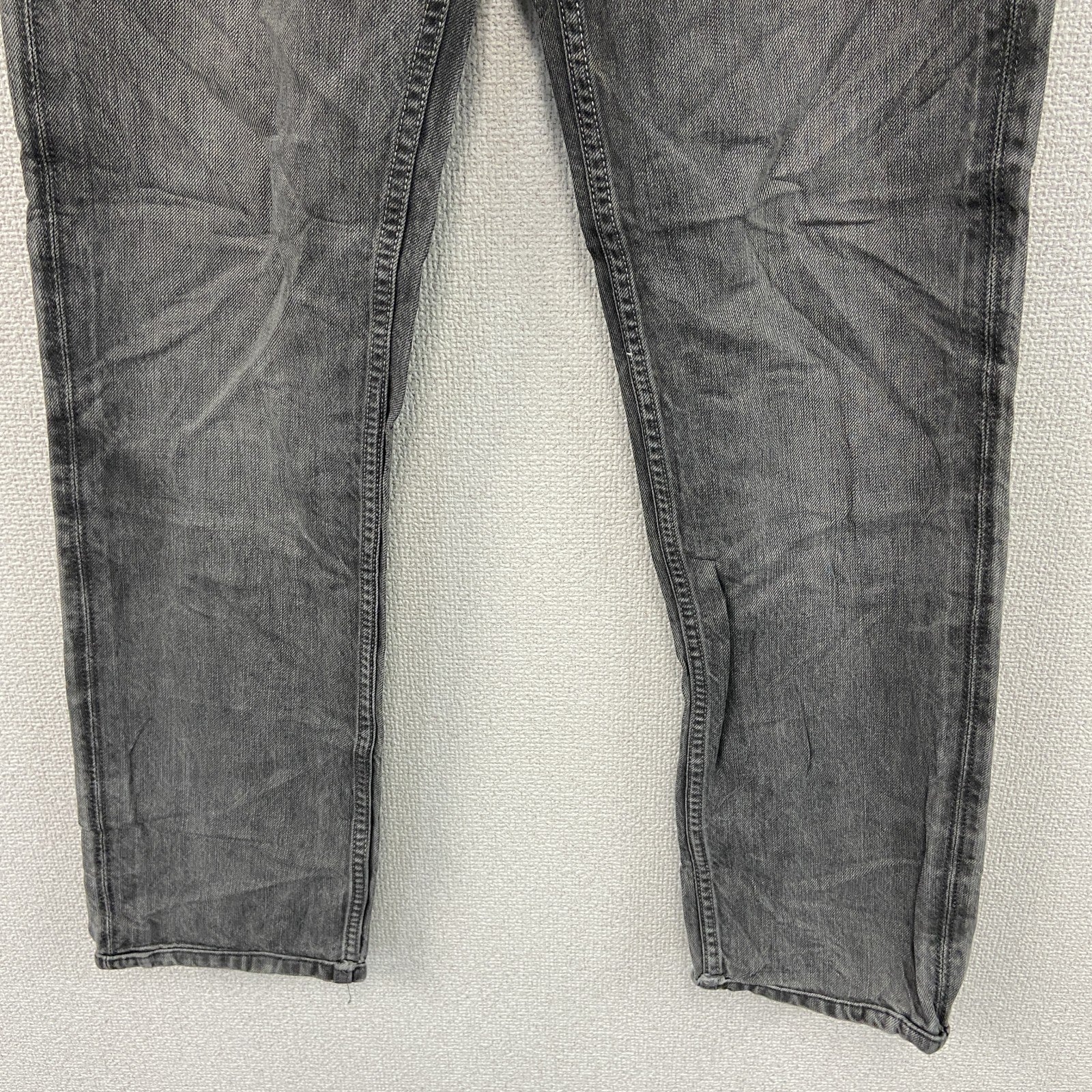 Levi’s　リーバイス　511　ブラックデニムパンツ/ジーンズ　ジップフライ　縦落ち　黒　ブラック　W30サイズ　古着