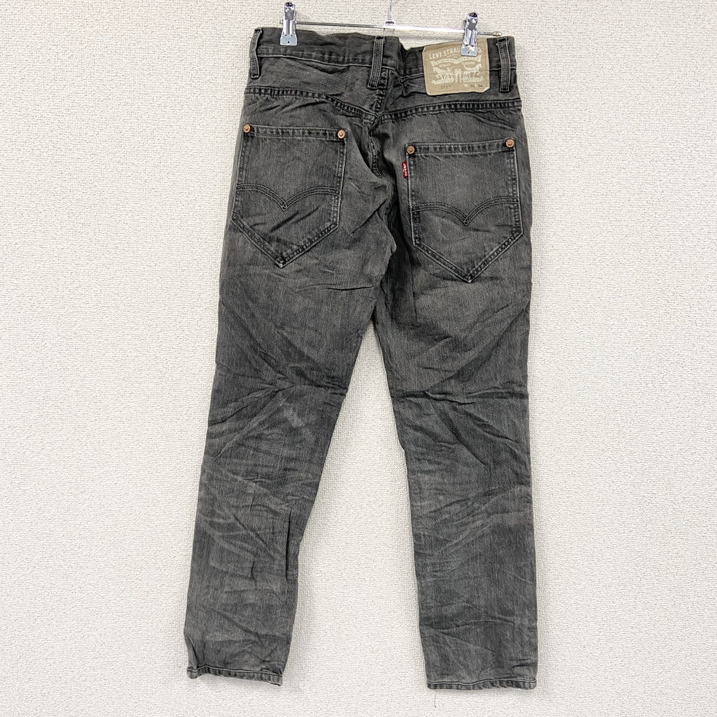 Levi’s　リーバイス　511　ブラックデニムパンツ/ジーンズ　ジップフライ　縦落ち　黒　ブラック　W30サイズ　古着