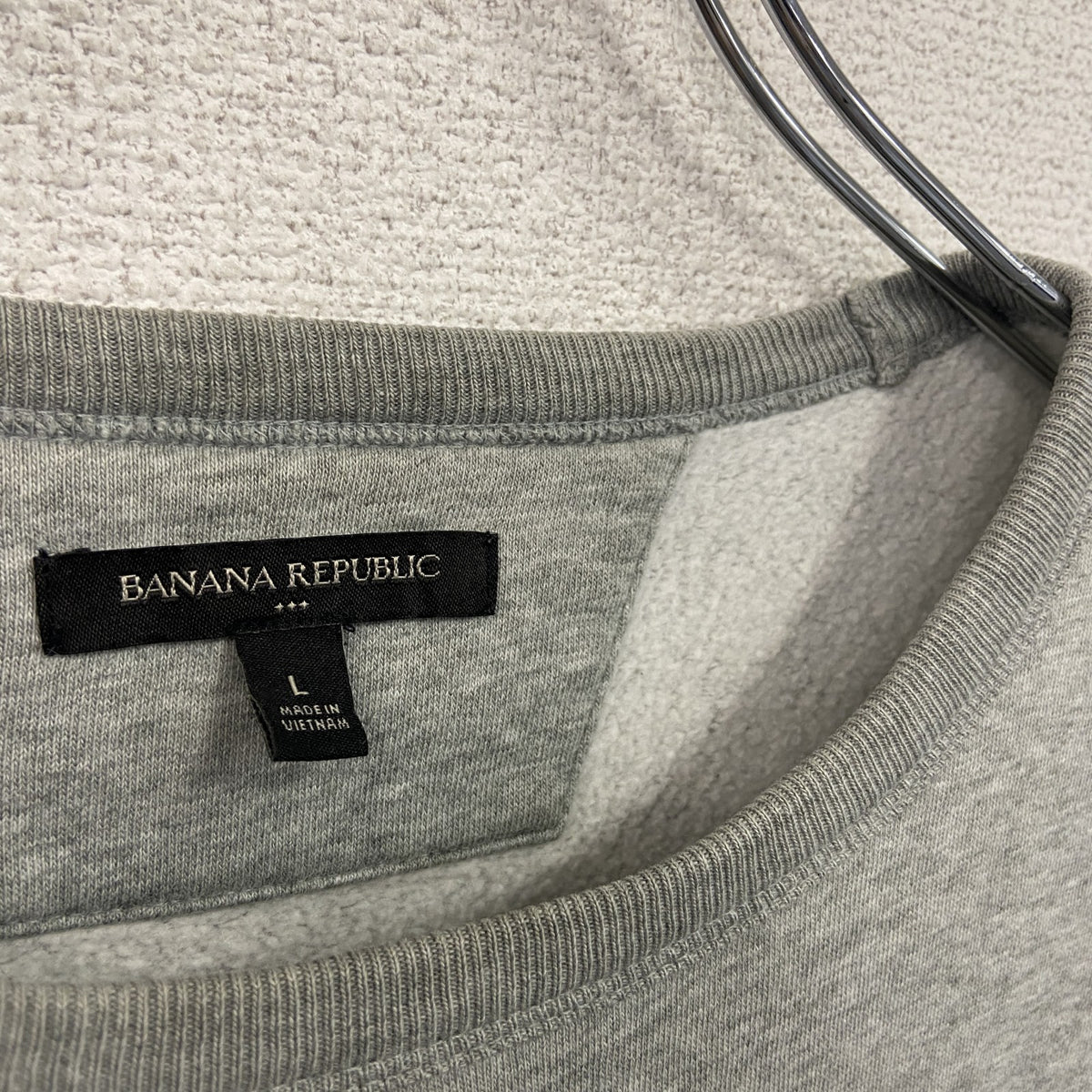 BANANA REPUBLIC　バナナリパブリック　スウェット/トレーナー　灰色　グレー　Lサイズ スウェットトップス メンズ 古着