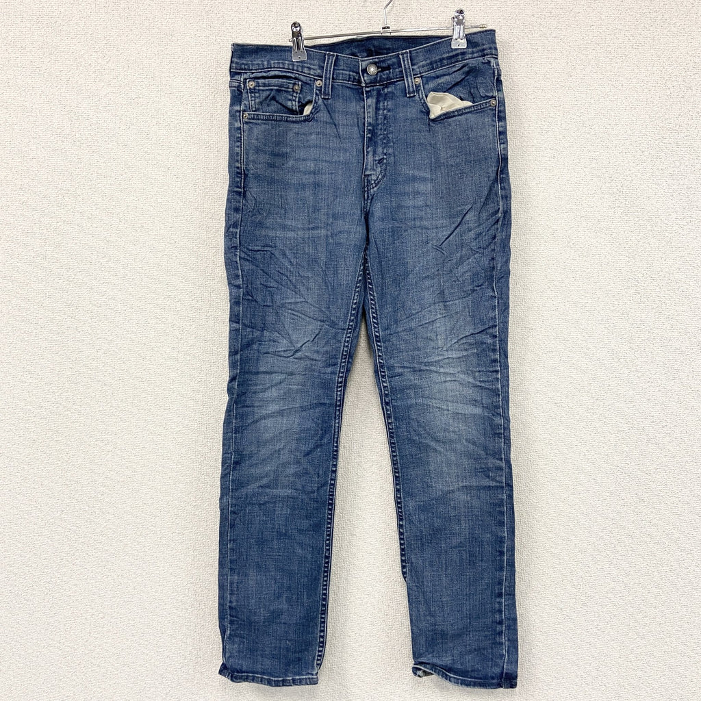 Levi’s　リーバイス　514　デニムパンツ/ジーンズ　ジップフライ　縦落ち　インディゴ　W32サイズ　古着