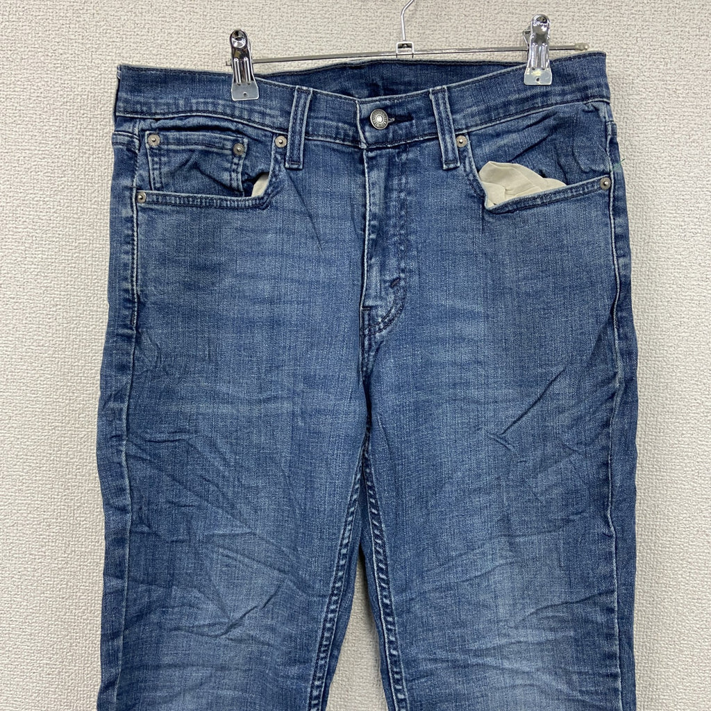 Levi’s　リーバイス　514　デニムパンツ/ジーンズ　ジップフライ　縦落ち　インディゴ　W32サイズ　古着