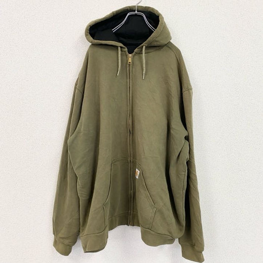 Carhartt　カーハート　フルジップスウェットパーカー/フーディー　カーキ　3XLサイズ