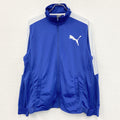 PUMA　プーマ　フルジップトラックジャケット　ロゴプリント　青　ブルー　Lサイズ　古着