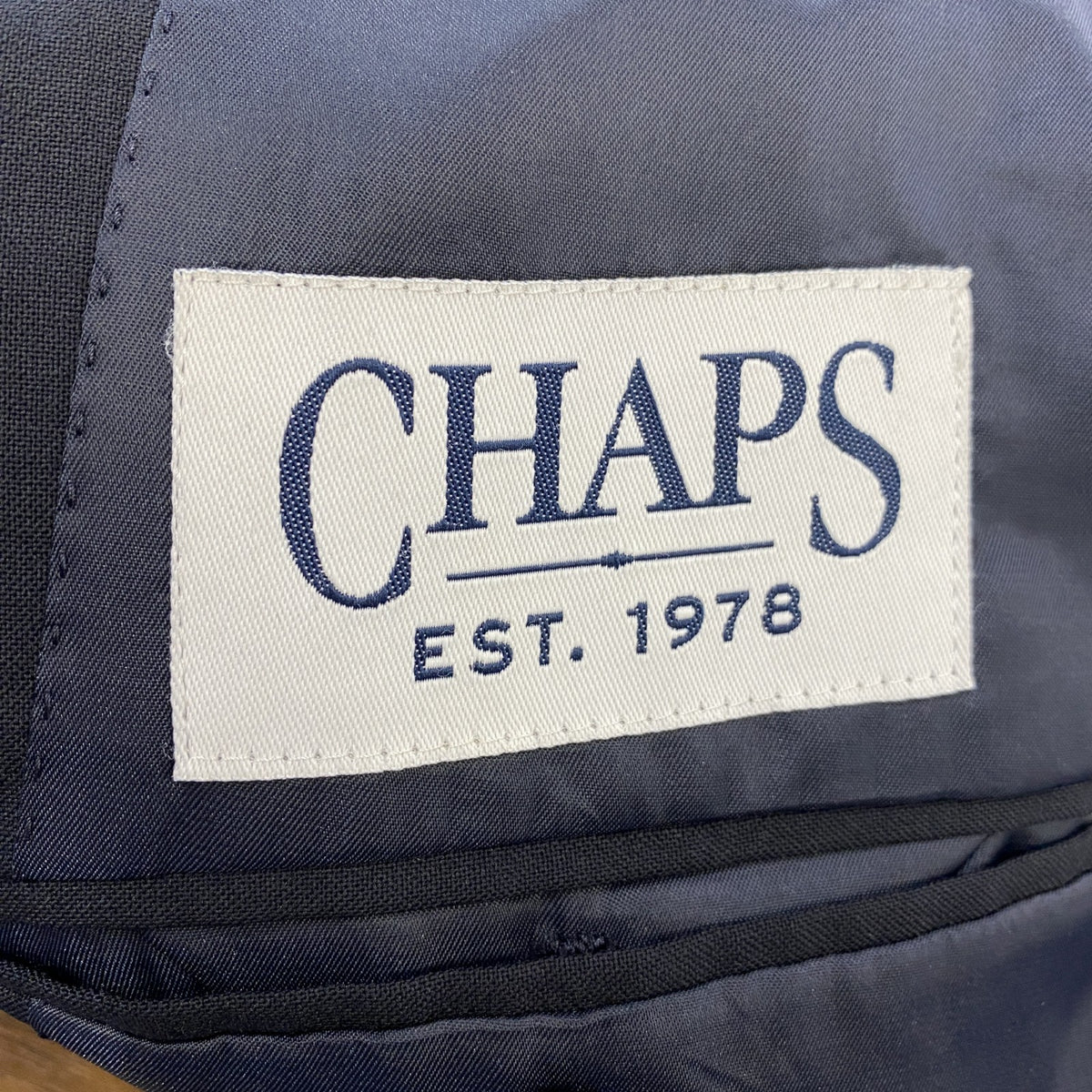 CHAPS　チャップス　ラルフローレン　テーラードジャケット　ブレザー　紺ブレ　ノッチドラペル　紺　ネイビー　古着