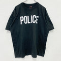 ROTHCO　半袖プリントTシャツ　POLICE　黒　ブラック　2XLサイズ　古着