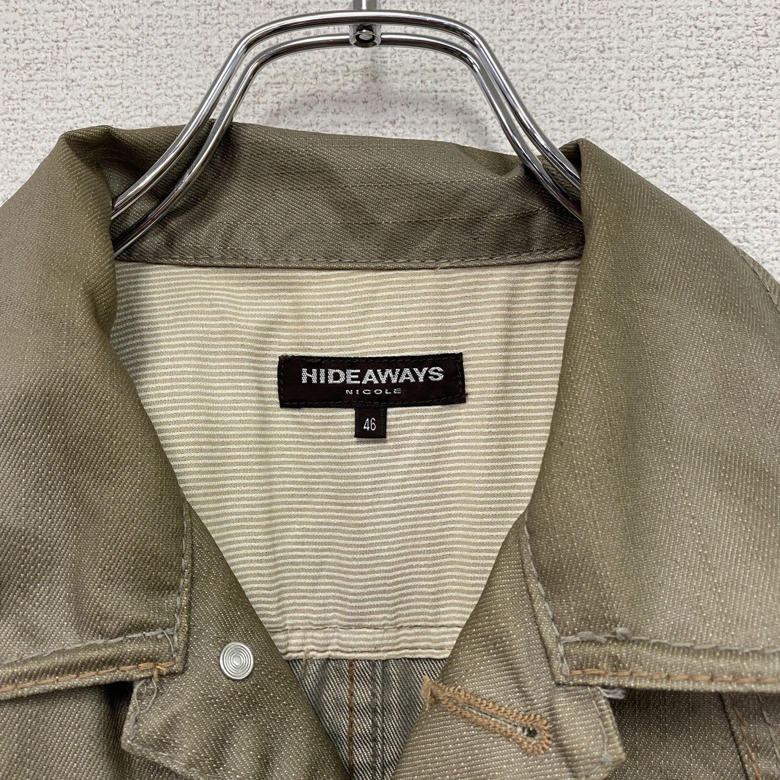 HIDEAWAY NICOLE　ハイダウェイ ニコル　トラッカージャケット　ブラウン　46サイズ　古着