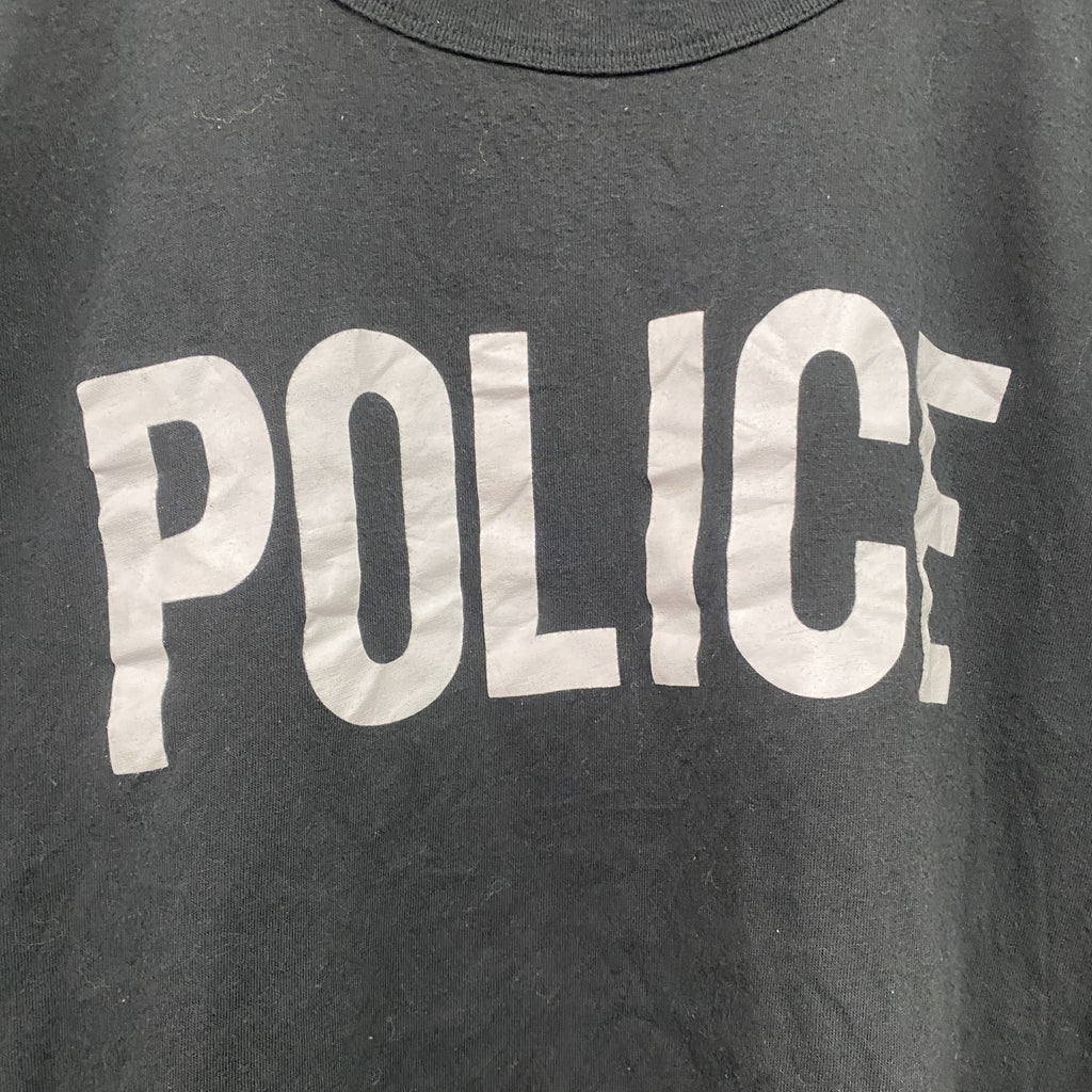 ROTHCO　半袖プリントTシャツ　POLICE　黒　ブラック　2XLサイズ　古着