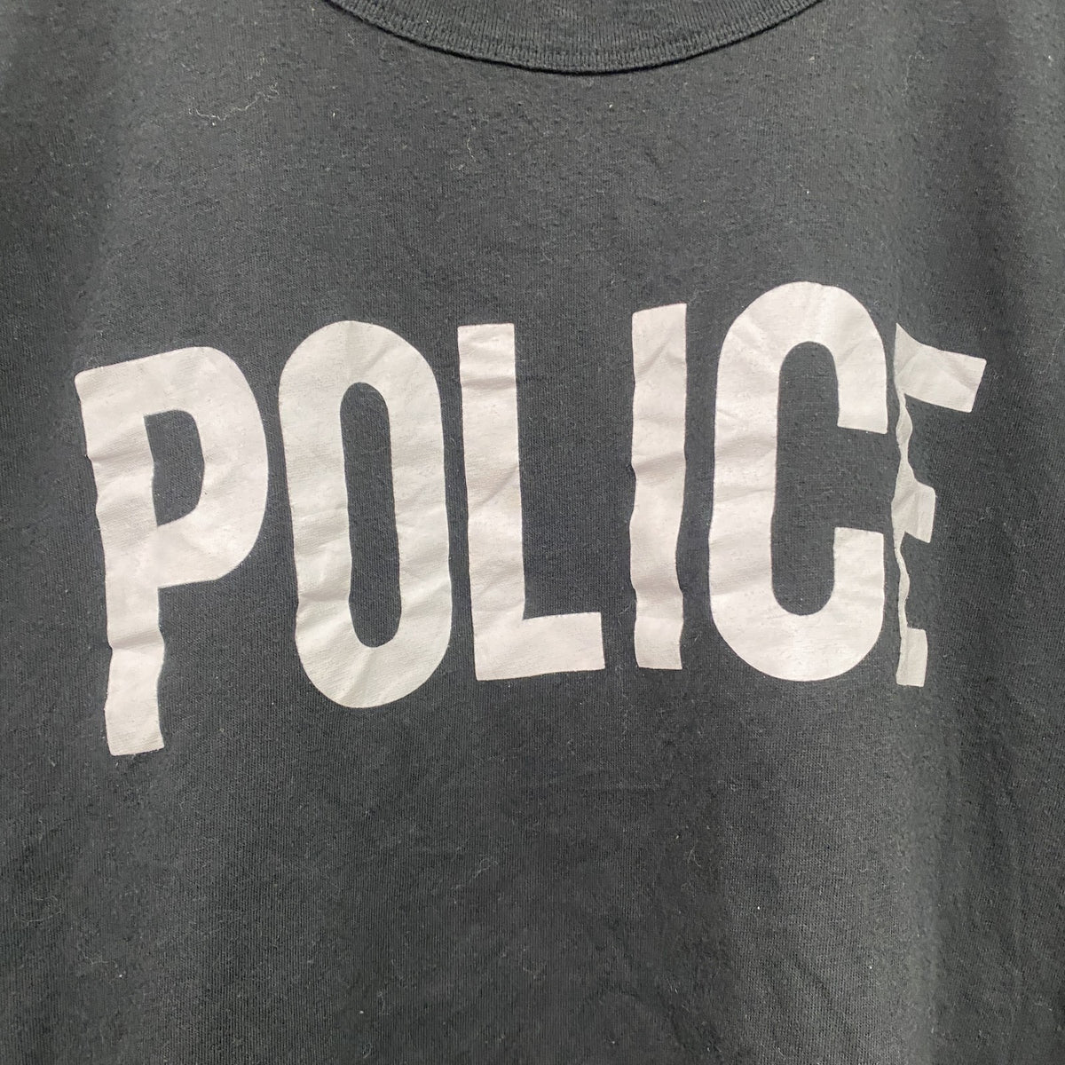 ROTHCO　半袖プリントTシャツ　POLICE　黒　ブラック　2XLサイズ　古着