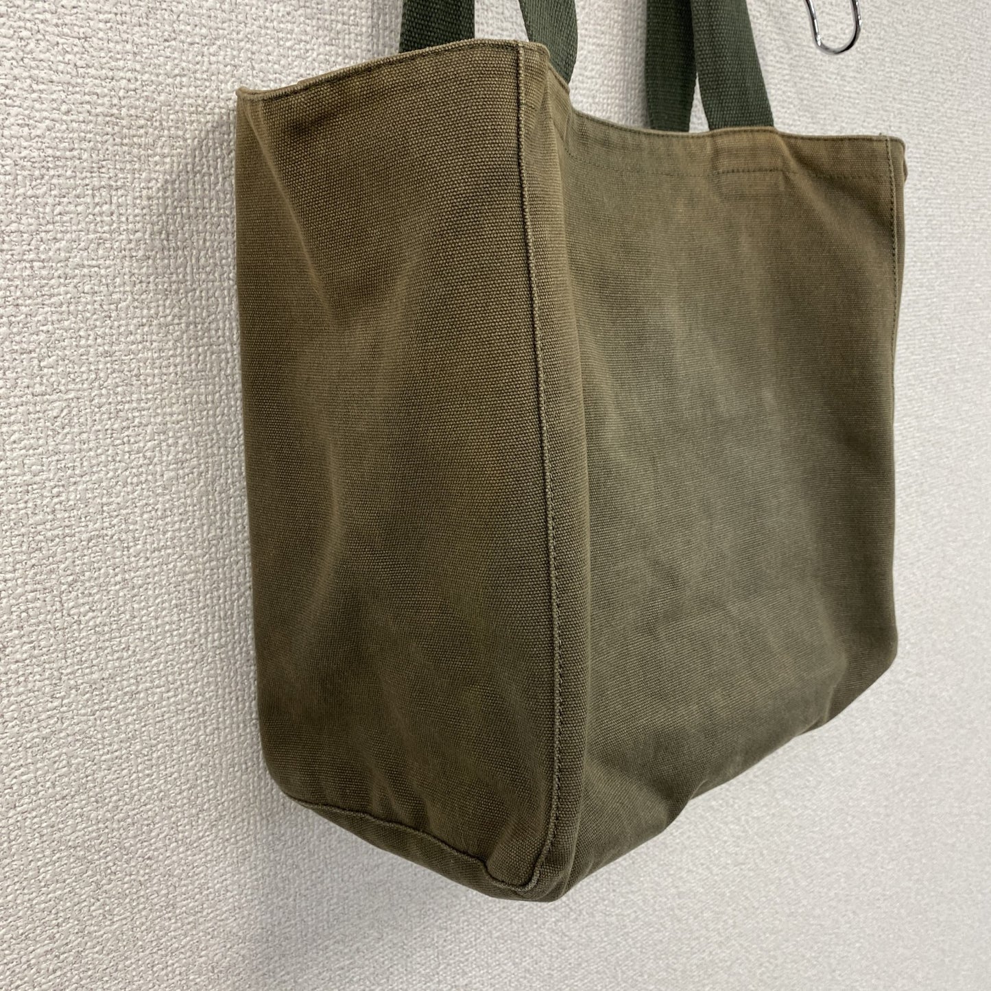agnes b　アニエスベー　キャンバストートバッグ　カーキ