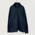 Eddie Bauer エディーバウアー　長袖ハーフジップスウェット　トレーナー　黒　ブラック　XLサイズ　古着