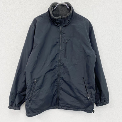 ～00s　OLD UNIQLO　オールドユニクロ　リバーシブルフリースジャケット　黒　ブラック　グレー　Mサイズ