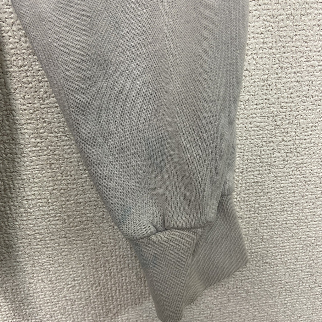 PUMA　プーマ　トラックジャケット/ジャージ　デカロゴ　裏ボア　灰色　グレー　Sサイズ　古着
