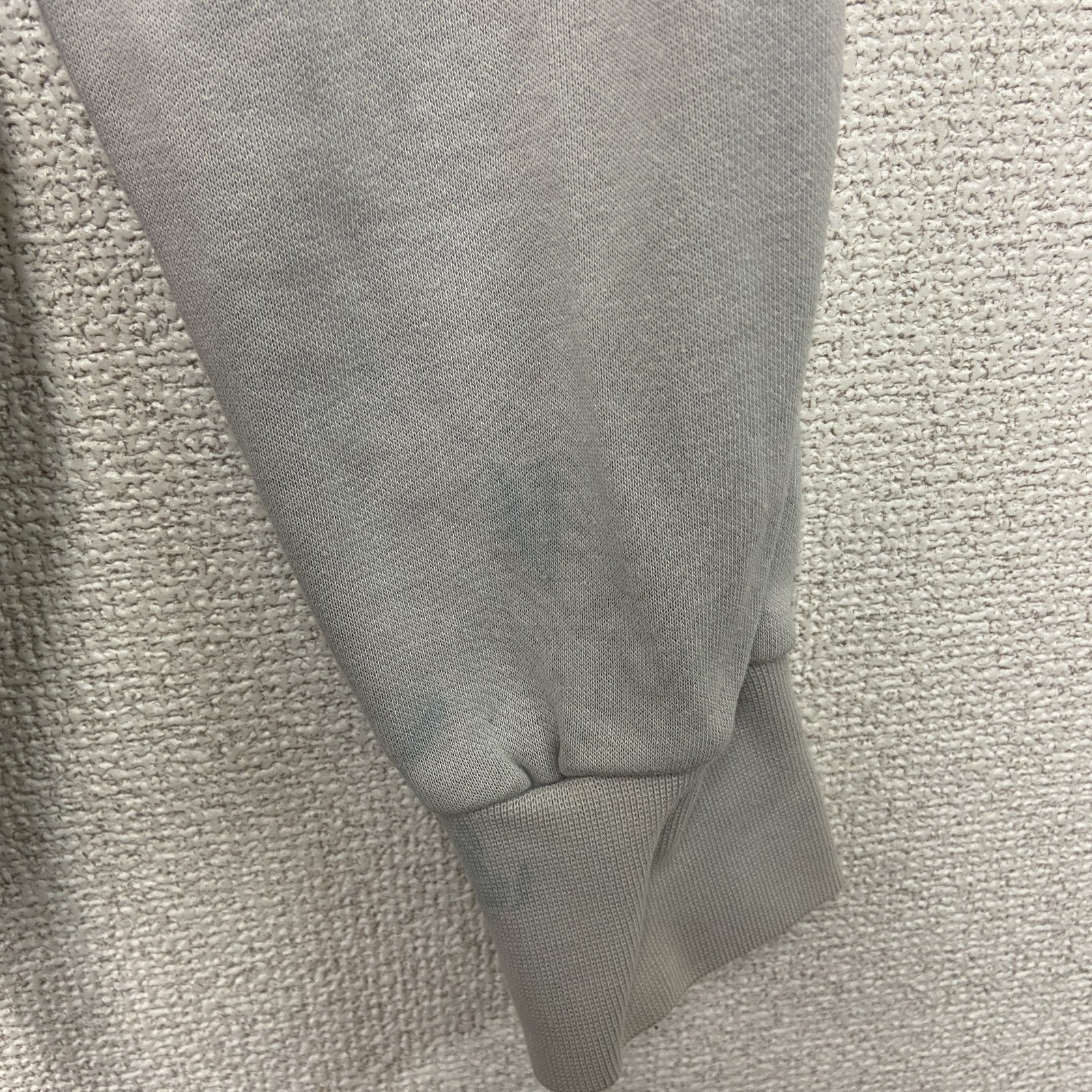 PUMA　プーマ　トラックジャケット/ジャージ　デカロゴ　裏ボア　灰色　グレー　Sサイズ　古着